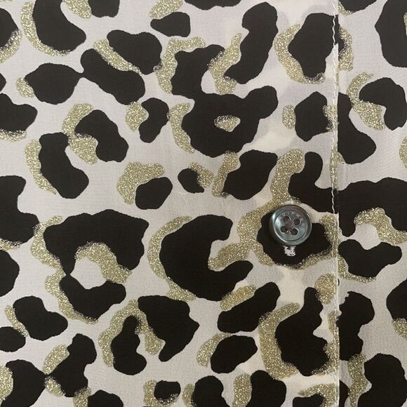 Equipment Femme Silk leopard button down blouse shirt size small - Picture 10 of 16